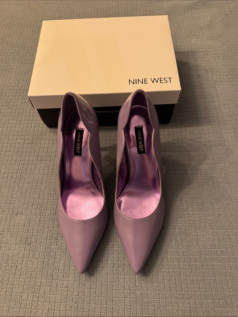 Nine West Lavender scalloped Pointed-Toe High Heels